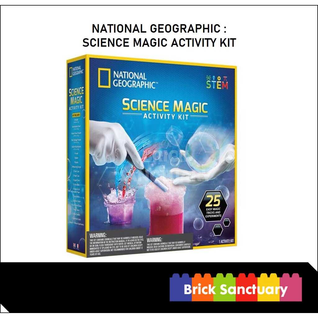 NATIONAL GEOGRAPHIC SCIENCE MAGIC ACTIVITY KIT (25 EASY MAGIC TRICKS