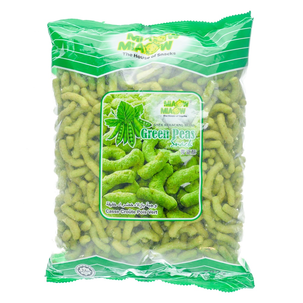 500g HALAL Large Miaow Miaow Green Peas Green Pea Snacks Crackers ...