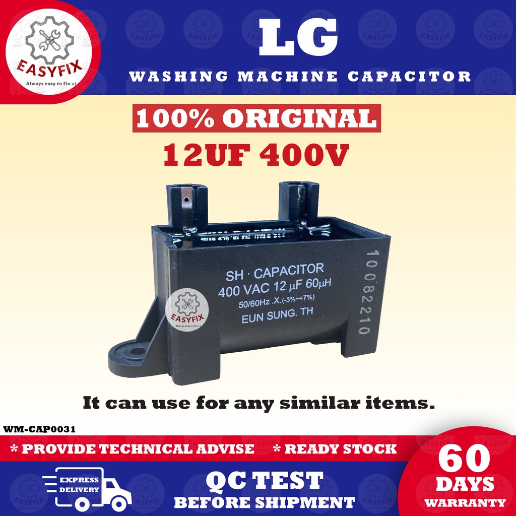 Lg washing deals machine capacitor