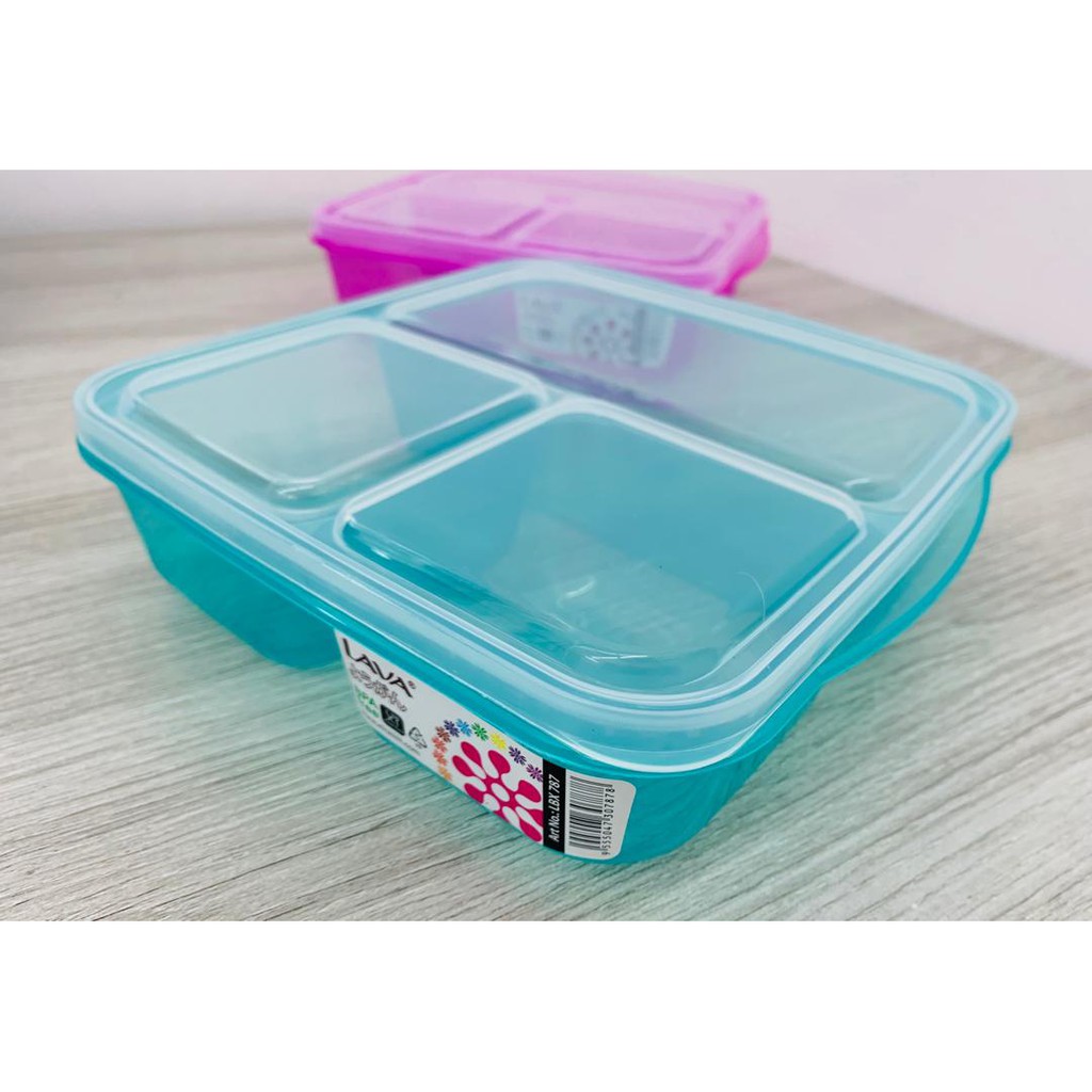 LAVA Lunch Box(3 Comp) - 1.1 ltr - Xtrasim Marketing Sdn Bhd