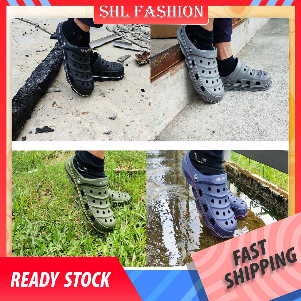 SHL Men CROCS 4 Colors Selipar Kasut Unisex Crocs Sandal Crocs