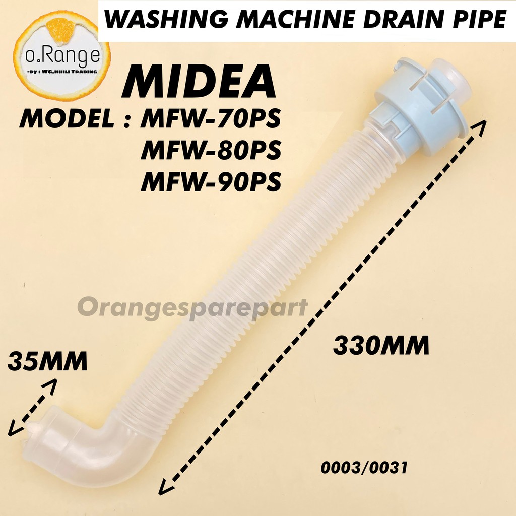 MFW70PS/MFW80PS/MFW90PS MIDEA WASHING MACHINE INNER PIPE DRAIN HOSE