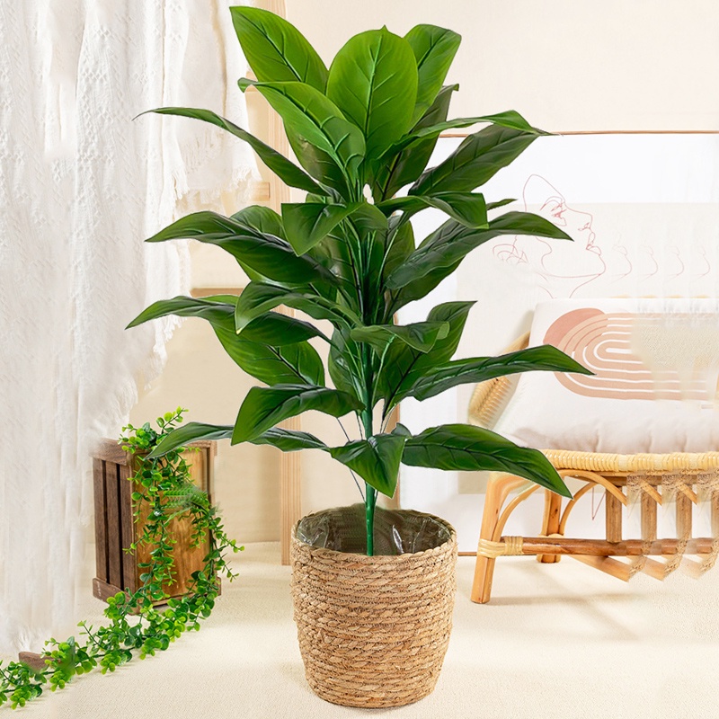 68/85cm Large Artificial Palm Plants Tropical Banana Tree Leaf Plastic