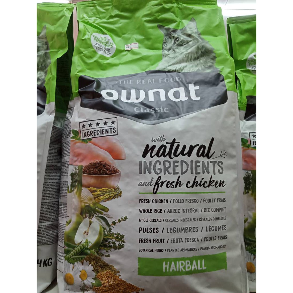 OWNAT CLASSIC HAIRBALL CAT FOOD 4KG Shopee Malaysia