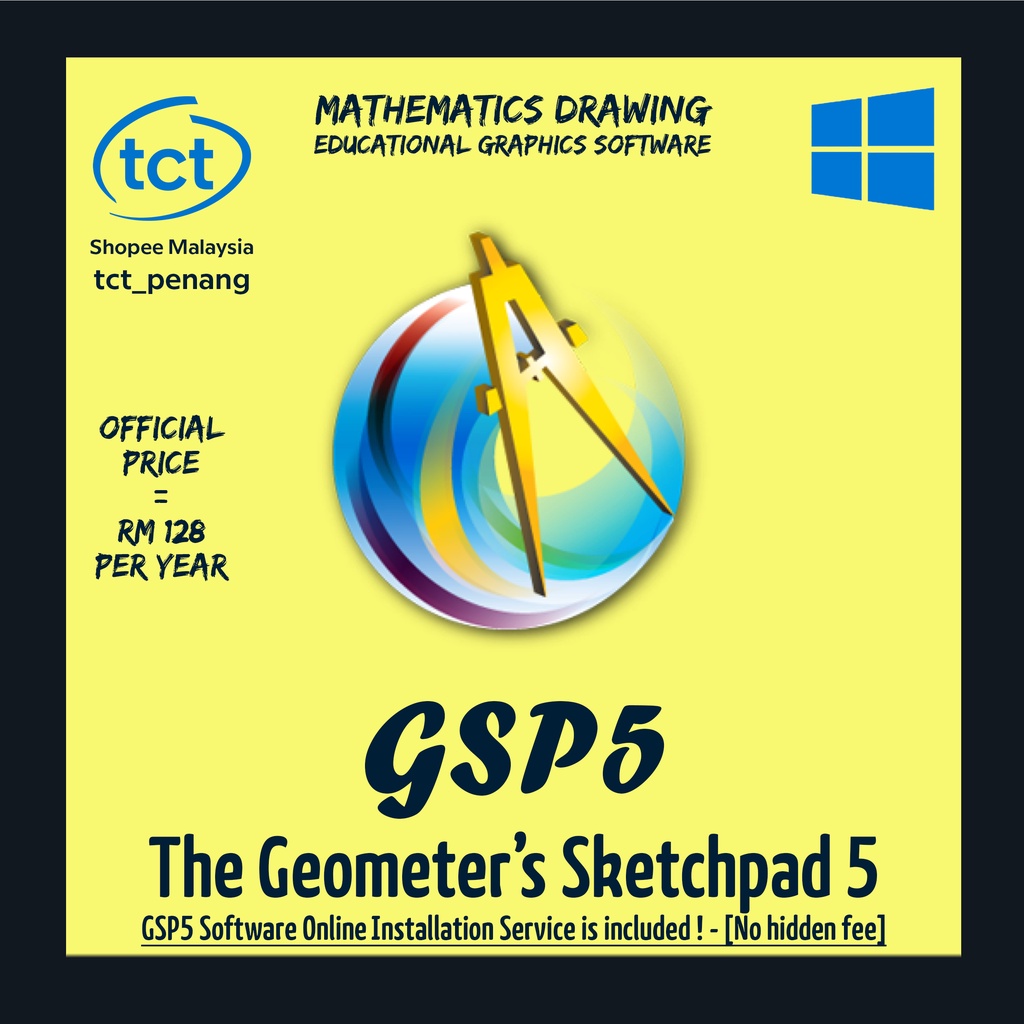 (𝙄𝙣𝙨𝙩𝙖𝙡𝙡𝙖𝙩𝙞𝙤𝙣 𝙎𝙚𝙧𝙫𝙞𝙘𝙚) GSP5 Geometer 's SketchPad [LATEST VERSION] Math