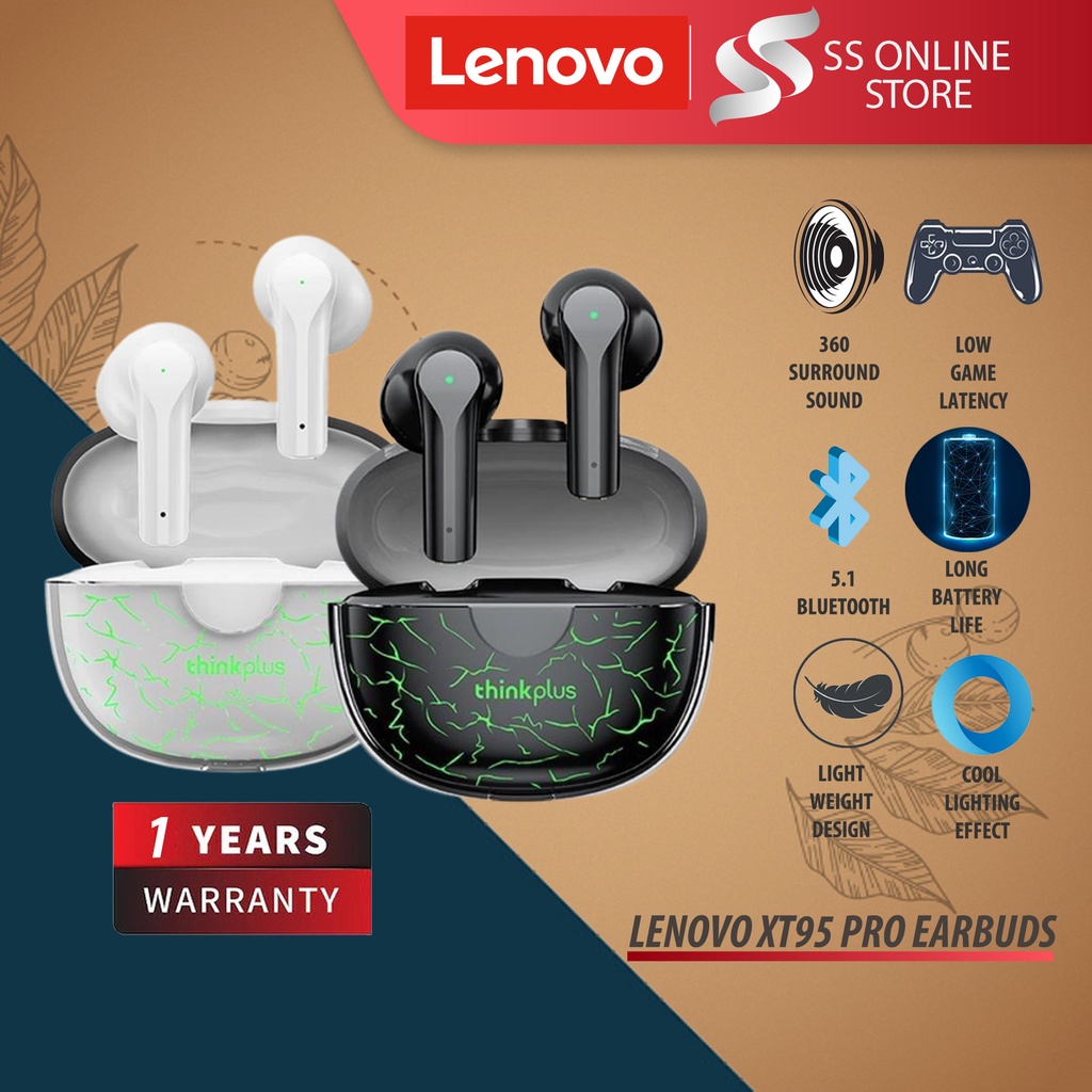 Lenovo Xt95 Pro Lp3 Hifi Headphones Wireless Earphones Bluetooth 5 0 Sports Waterproof Earbuds