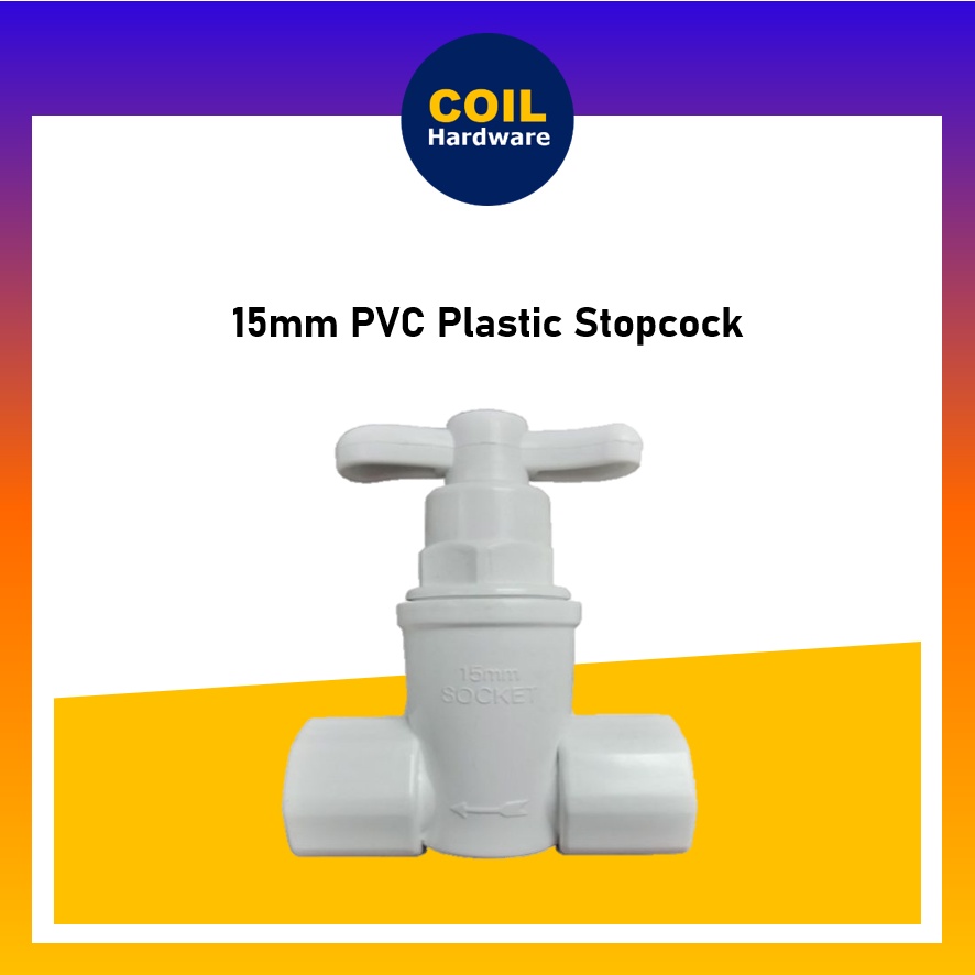 1/2“ (15mm) PVC Stopcock | Stopkok Plastik | Shopee Malaysia