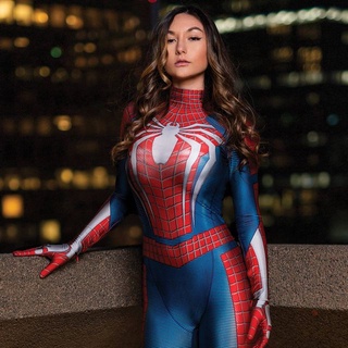 Symbiote Miles Morales Spider Girl Costume Cosplay Lycra Spandex Bodysuits  Superhero Spidey Zentai Suits Halloween Costume Women - AliExpress