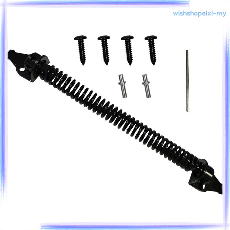 [wishshopelxlmy] Self Closing Gate Spring With Adjustable Tension Black 