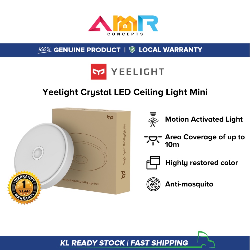 Xiaomi Mi Mijia Yeelight LED Crystal Ceiling Light Mini Sensor Motion ...