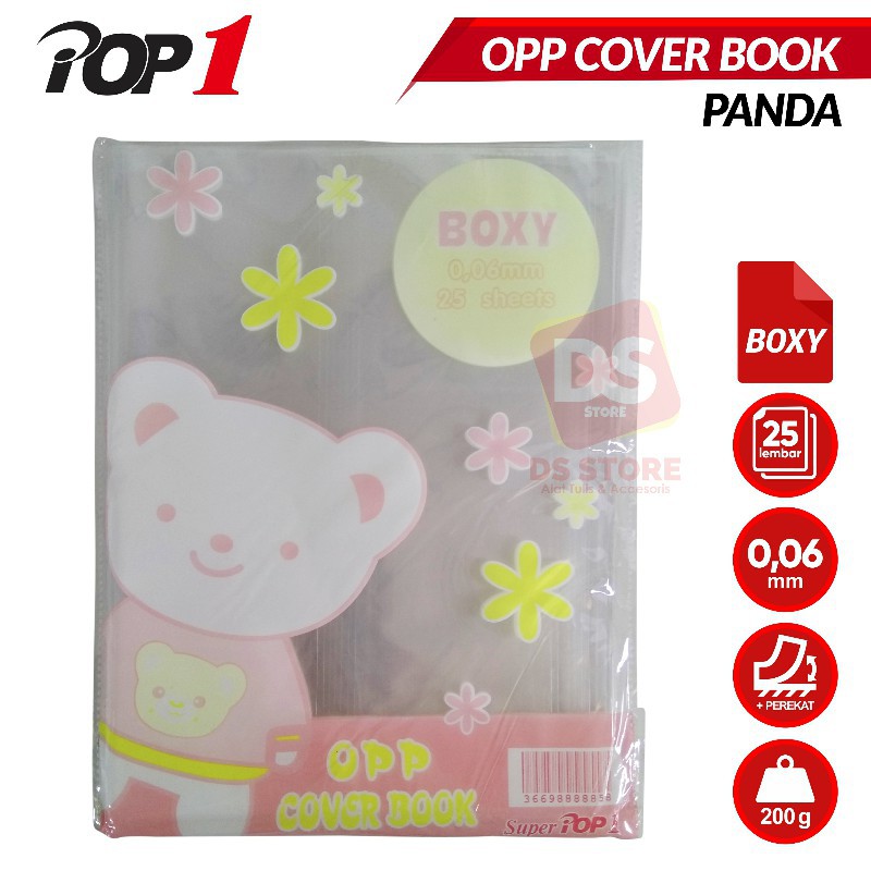 Thick BOXY PANDA Plastic Book Cover contains 25 sheets | Shopee Malaysia