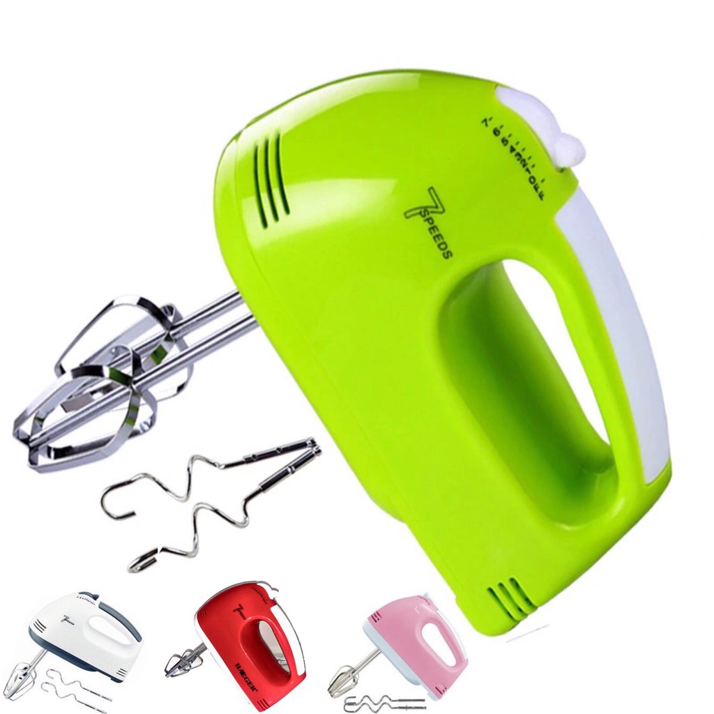 Portable Hand Mixer 7 Speed Mixing Baking and Cooking Mixer Shopee