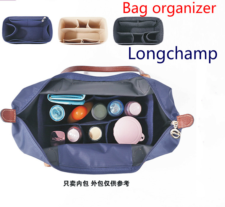 Bag Organizer for Longchamp Felt Customize Insert Bag Multi Compartments