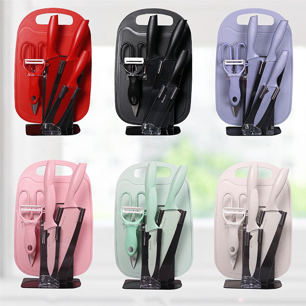 Swiss Thomas Kitchen Knife Set 7 in 1 Utensils Set Pisau Tajam Set ...