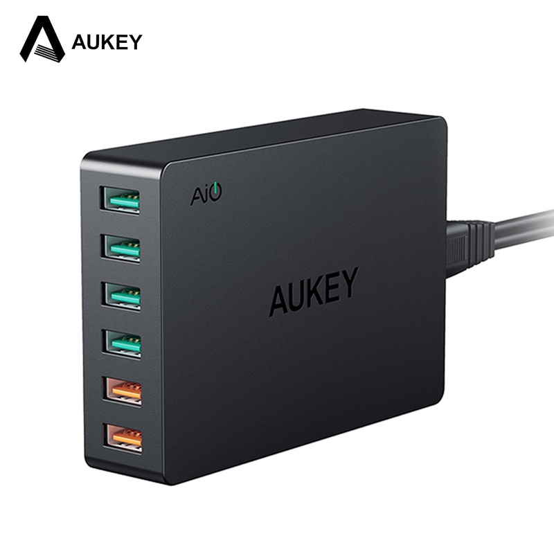 AUKEY PAT11 6 USB Port Quick Charge 3.0 Desktop Charger 60W