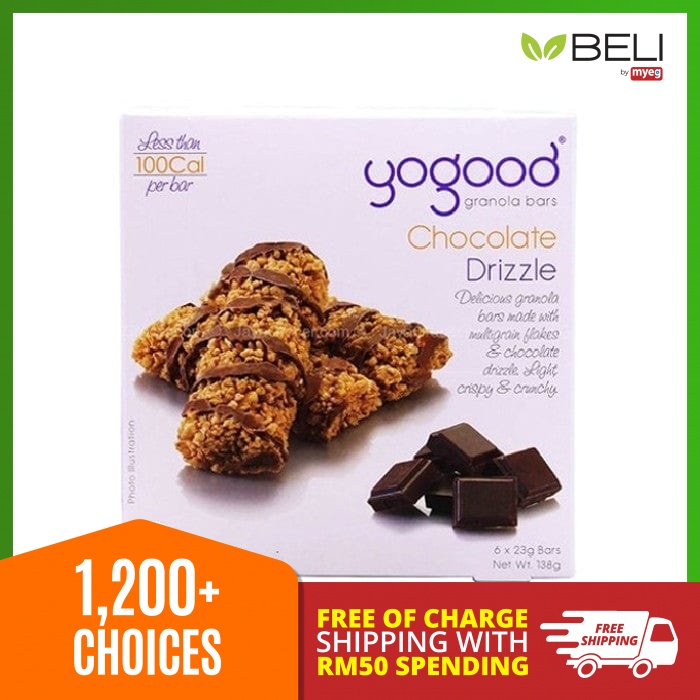 Yogood Chocolate Drizzle Granola Bar (138g) Shopee Malaysia