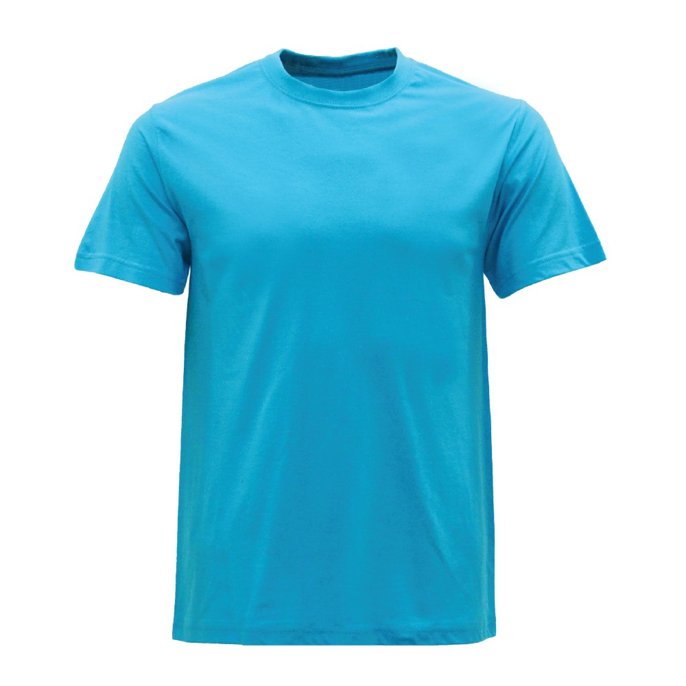 Baju T-Shirt 100% Cotton Unisex Round Neck Plain T-Shirt RC01: Light ...