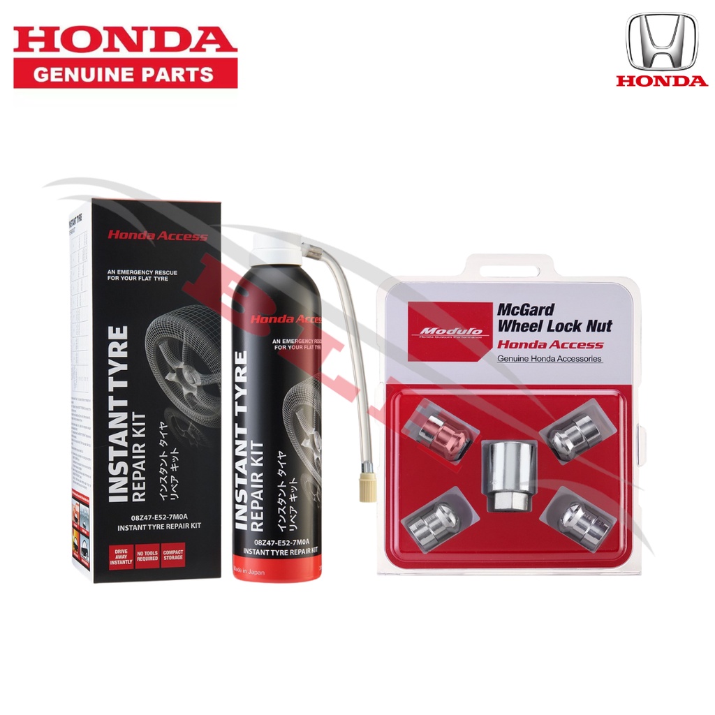 Combo Honda Genuine Wheel Lock Nut + Honda Genuine Instant Tyre