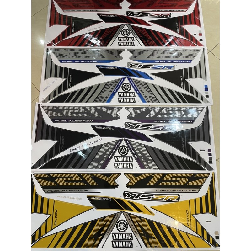 Y15ZR Y15 (2) FIRST MODEL KELUARAN EDISI PERTAMA BODY COVER STICKER ...