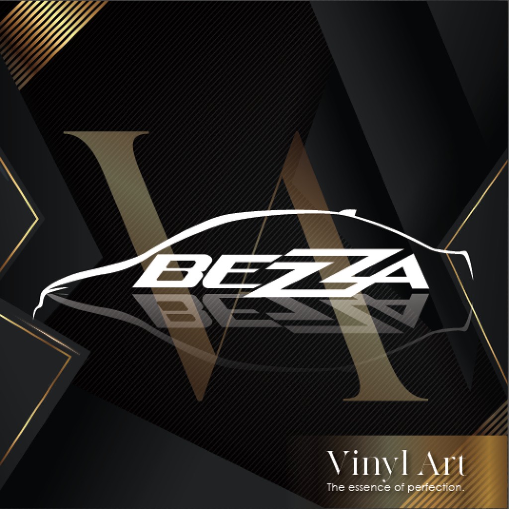 Vinyl_Art Perodua Bezza logo, Bezza silhoutte, Bezza logo, Windscreen ...