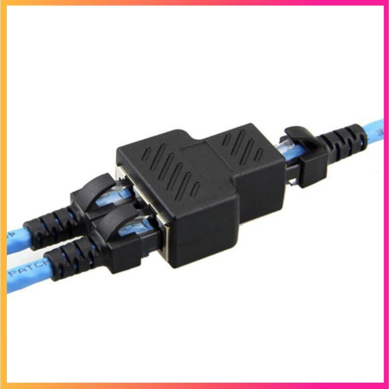 Lan cable connector and LAN cable splitter 1 to 2 LAN cable, good goods