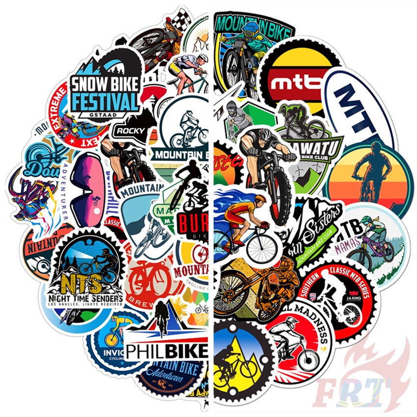 100Pcs/Set Extreme Sports MTB：Mountain Bike Series C Stickers ...
