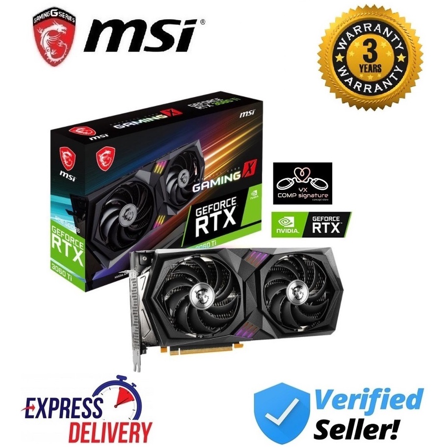 MSI RTX3060Ti GAMING X 8GB GDDR6 RTX 3060 Ti | Shopee Malaysia