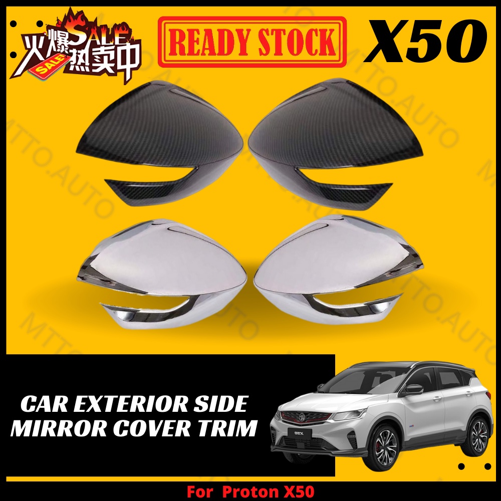 MTTO Proton X50 Car Exterior Side Mirror Cover Trim 2PCS Accessories