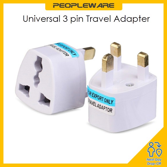 Universal 3 Pin Travel Adapter Power Plug Converter Shopee Malaysia