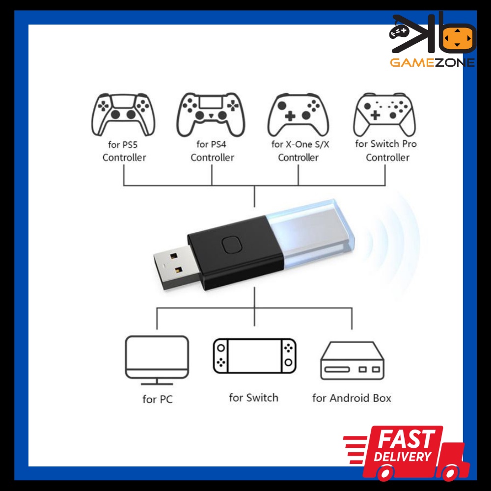 (GRADE A) Wireless Controller Gamepad Converter USB Receiver for Xbox ...