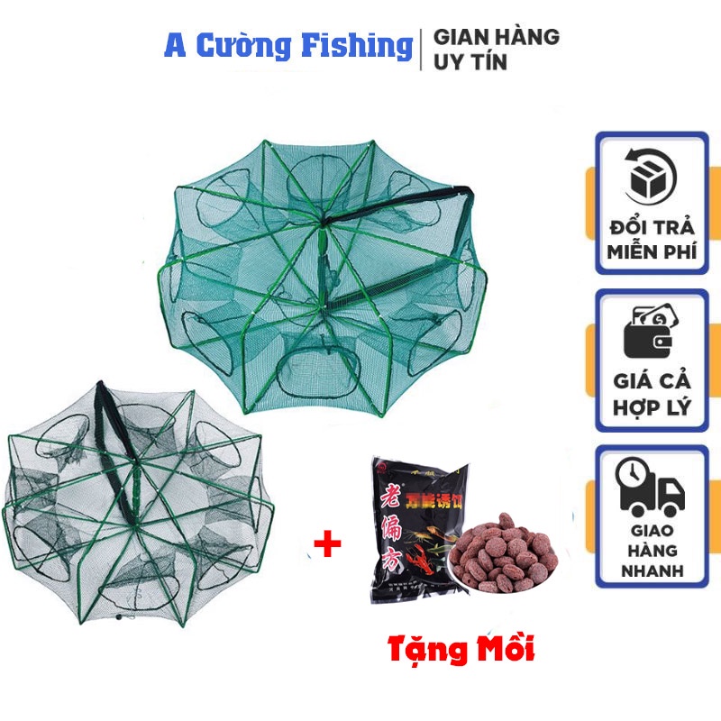 Octagonal Cage 6-8-12-20 Doors Super fish catching + Free bait to ...