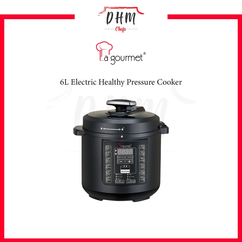 la gourmet 6L Electric Healthy Pressure Cooker Shopee Malaysia