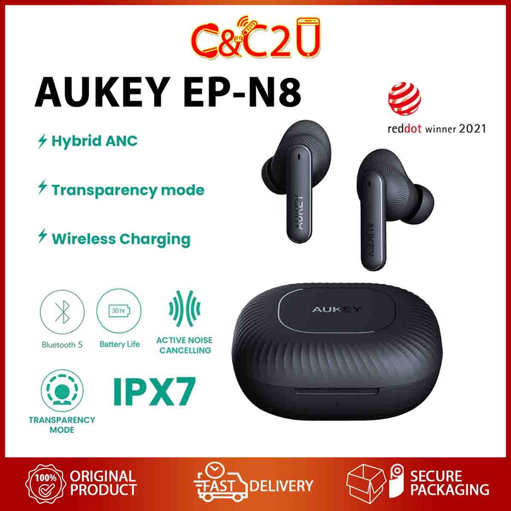 ORIGINAL Aukey Key Series EP N8 True Wireless Earbuds with Hybrid