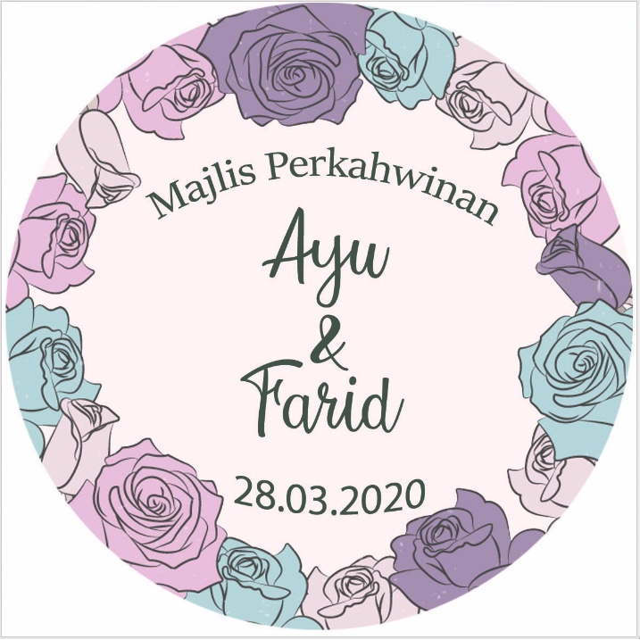 Sticker mirrorkate sticker doorgift sticker label sticker produk ...