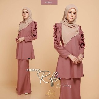 Baju kurung moden ruffle best sale