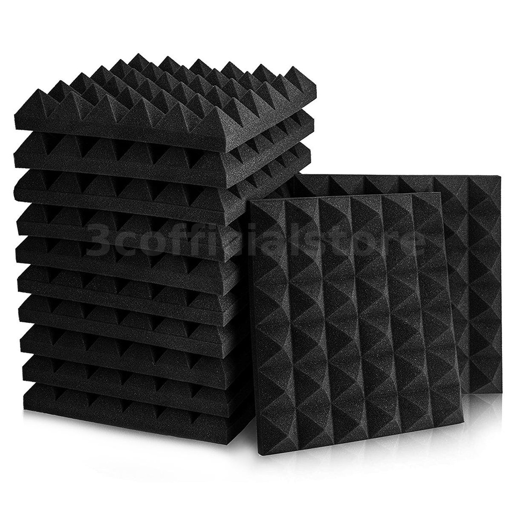 12 Packs Acoustic Panels 2" X 12" X 12" Sound Proof Foam Panels Soundproof Wall Panels Studio