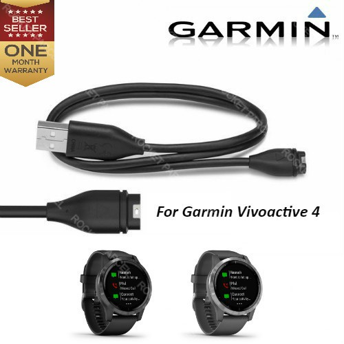 Câble Chargeur Pour Montre Garmin - Angle Droit, Protecteur Port - Compatible Fenix, Vivoactive, Forerunner... - 1 M