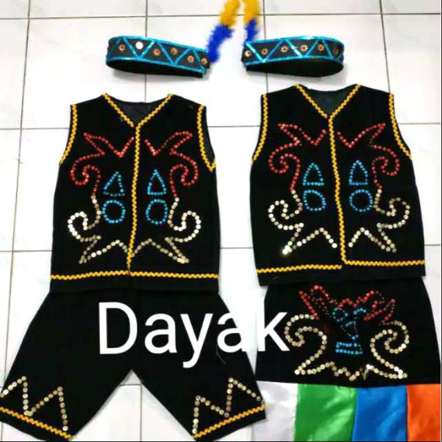 Dayak Traditional Clothes Sdsmp Pontianakwest Kalimantan Shopee