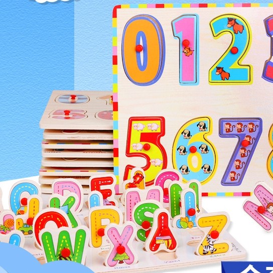 baby toys educatinal toys Early Learning Wooden Puzzle Board Montessori ...