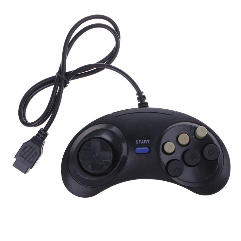 6 Button Wired Controller Pad Gamepad For Drive Megadrive MD Genesis ...