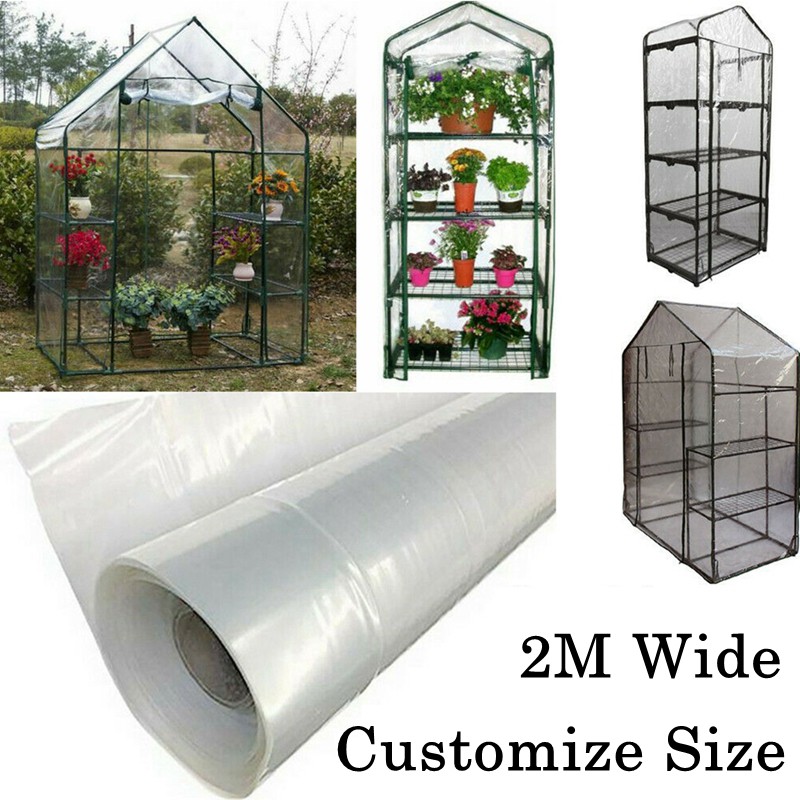 2M Wide Agricultural Greenhouse Film Keep Warm Shade Rain-proof Garden ...