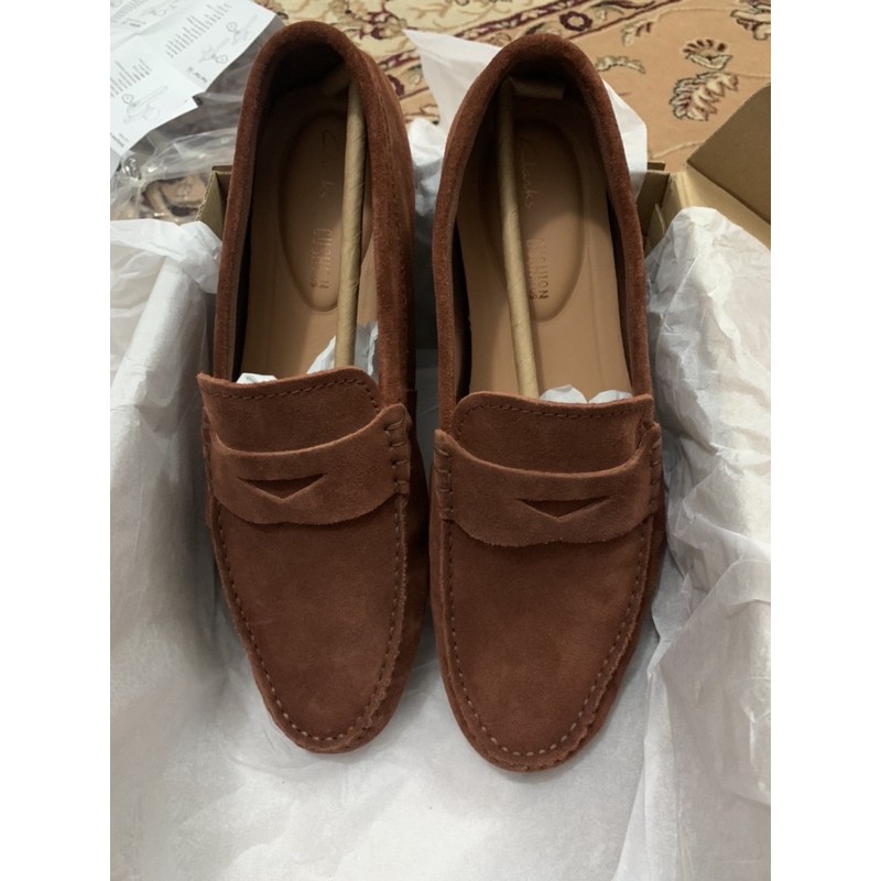 (NEW) Original Clarks Reazor Penny British Tan | Shopee Malaysia