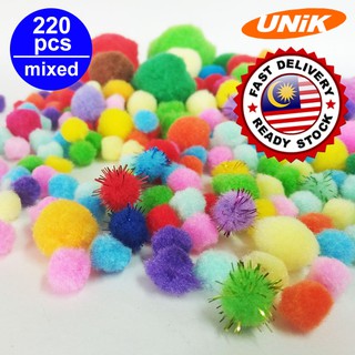 100Pcs Pop Poms Doll Craft Pom Pom Yarn Pom Pom Balls Red 10mm Use For  Craft DIY Creative Crafts Decorations Or Hobby Supply