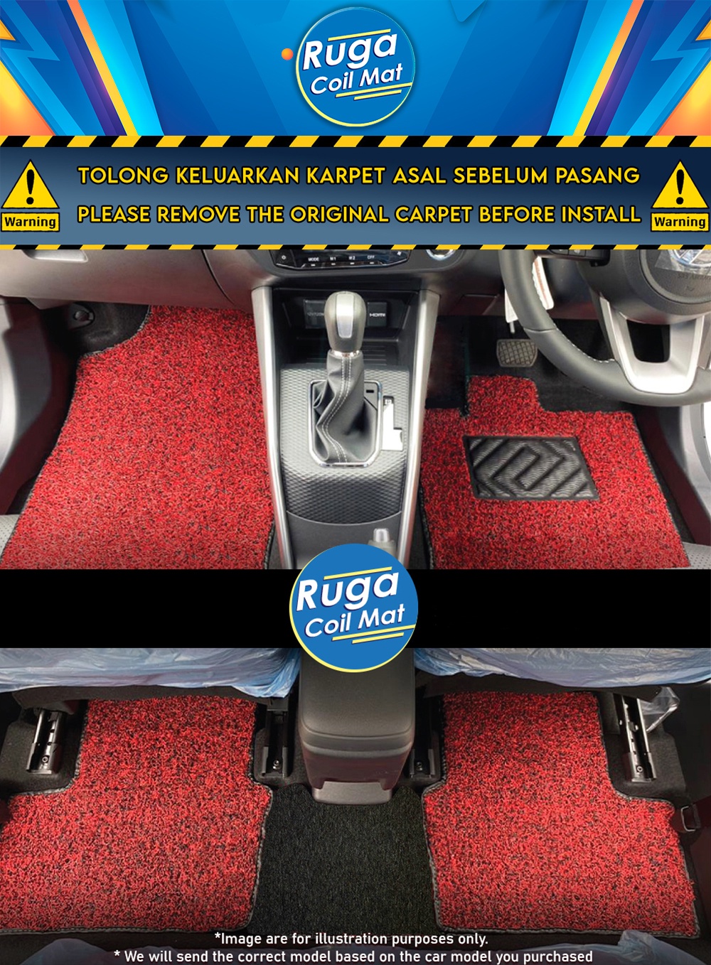 MERCEDESBENZ GLC X253 (2015 2022) CAR COIL MAT KARPET KERETA 15MM