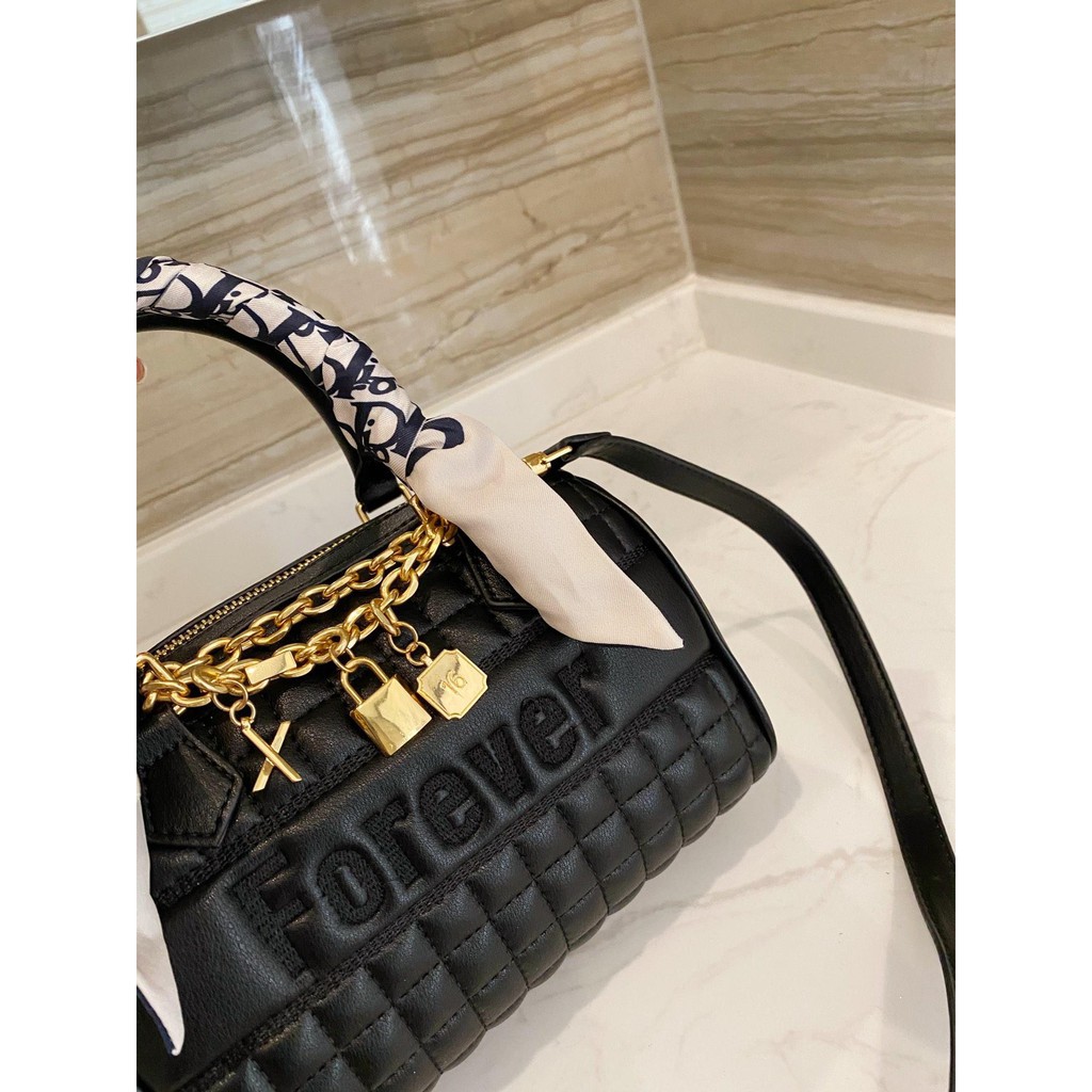 2021 Celine Mini pillow bag likes the Boston bag that Lisa always carries  in her recent Airport Photos