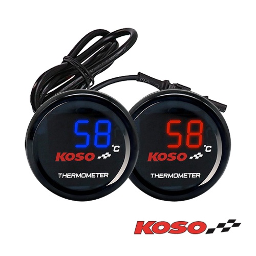 ORIGINAL KOSO Motorcycle Round Water Temperature Meter Sensor Suhu ...