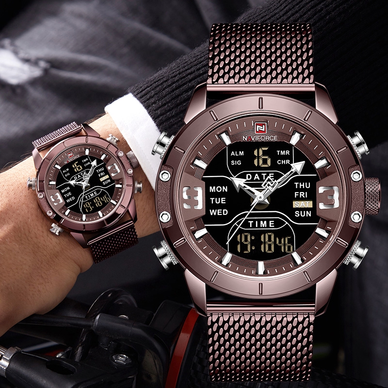 Branded analog digital outlet watches