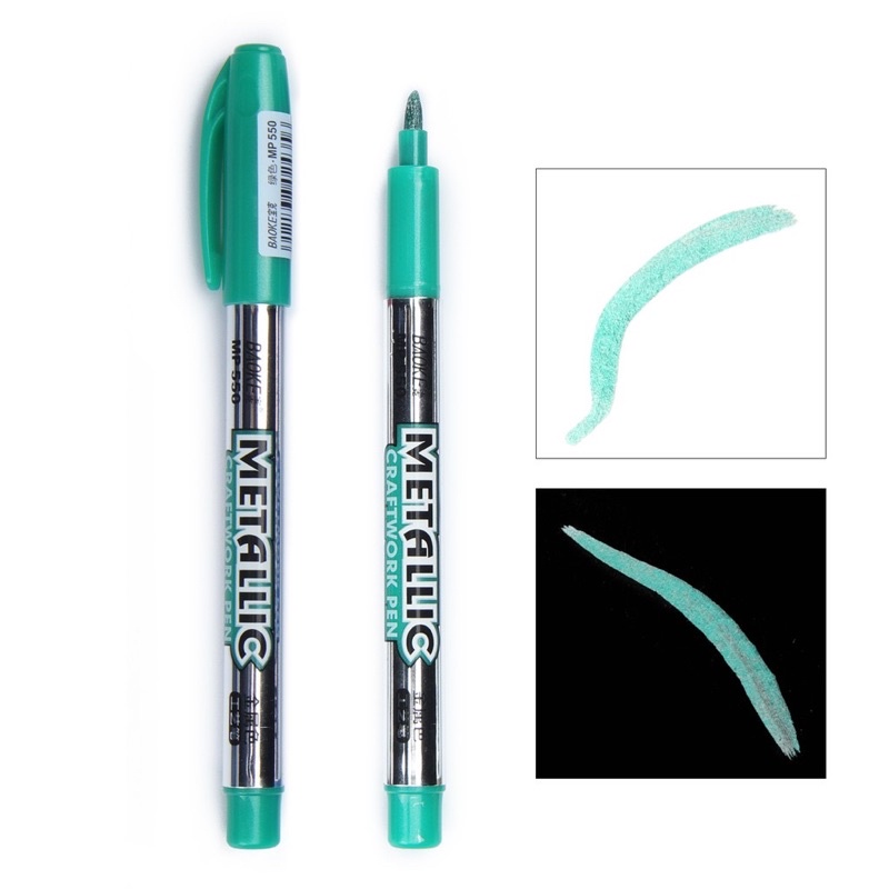 PINEDOT 🇲🇾 Metallic Marker Pen Green | Shopee Malaysia