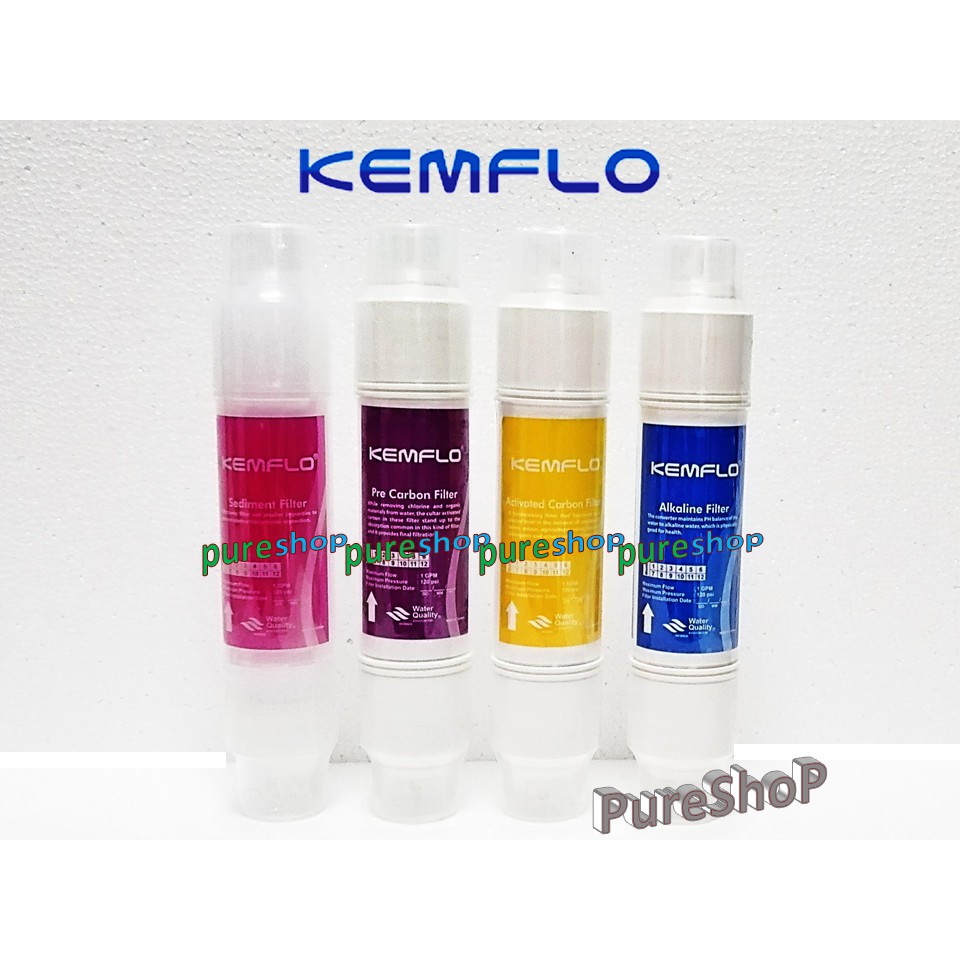 Kemflo 10" I Type Alkaline Filter Cartridge Water Purifier