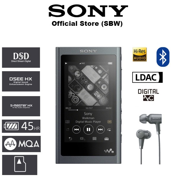 Sony HiRes Walkman (32GB) + Digital Noise Cancelling Headphone NW